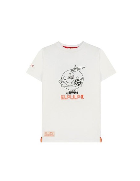 CAMISETA ESTAMPADO SILUETA NARANJITO BLANCO PURO