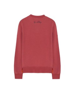 SUDADERA ESTAMPADO SILUETA CONTRASTE NARANJITO ROJO DELAVÉ 2