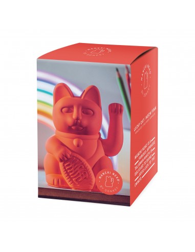 Lucky Cat Neon Orange