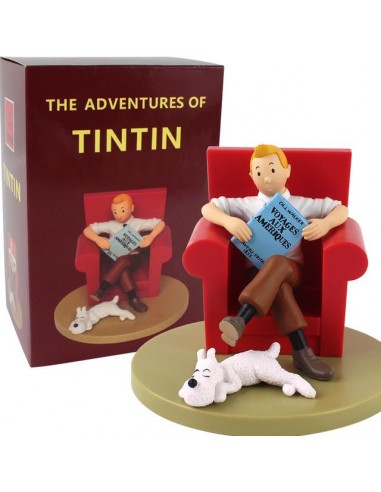 Figura Tintín y Milú Sofá