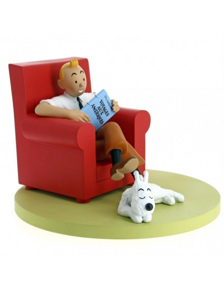 Figura Tintín y Milú Sofá