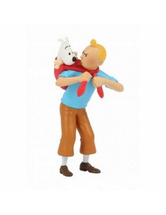 Figura Tintín llevando a Milú