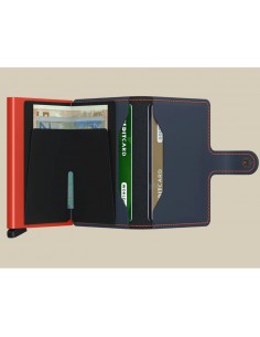 Miniwallet Matte Nightblue & Orange 2
