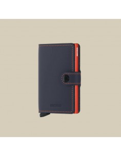 Miniwallet Matte Nightblue & Orange