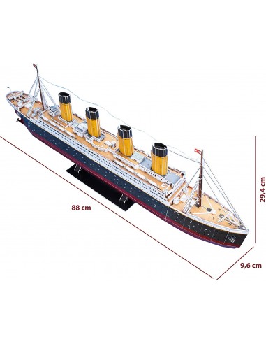 Maqueta Puzzle 3D Titanic con LEDs