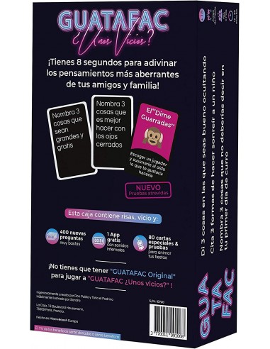 GUATAFAC Unos Vicios- Juego de Mesa